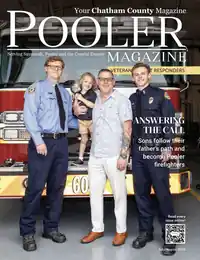 Pooler Magazine July/August 2026 cover: Answering the Call, sons follow their father to become Pooler firefighters